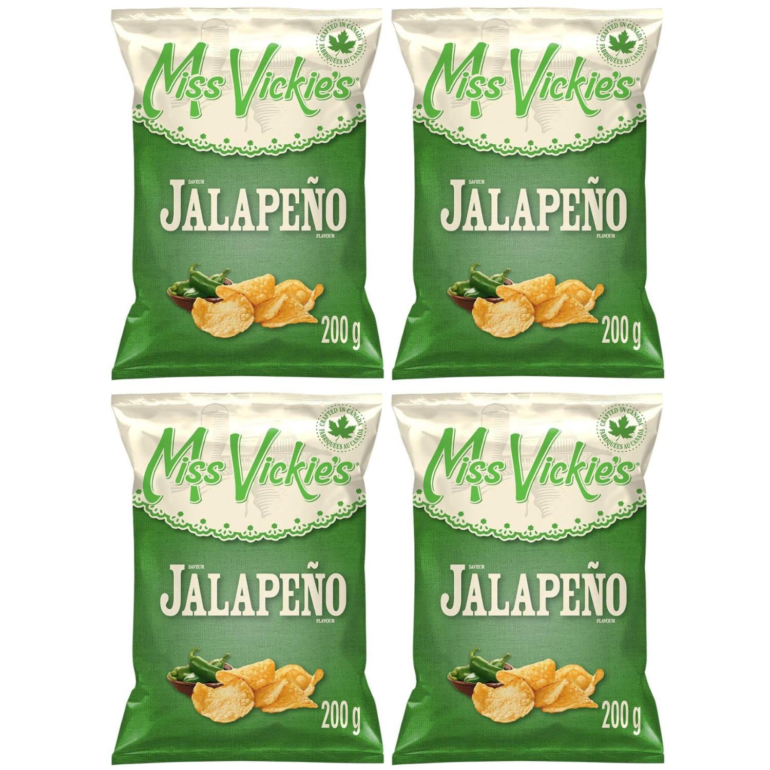 Miss Vickies Jalapeno Potato Chips pack of 4