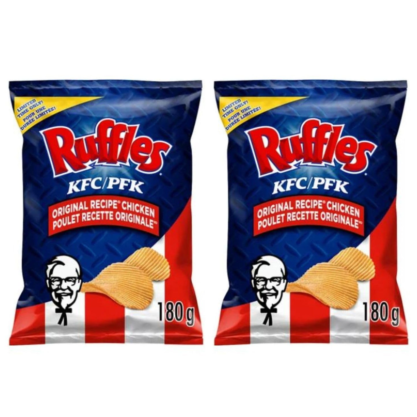 Ruffles KFC Original Chicken Potato Chips 180g/6.3oz (Shipped from Canada)