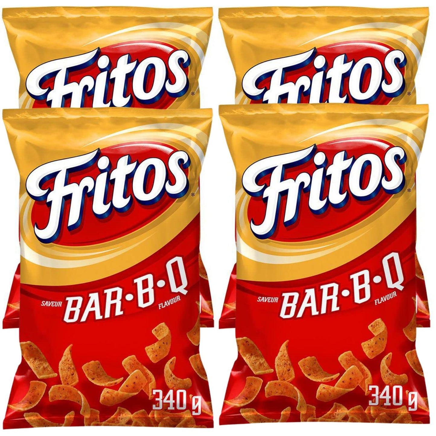 Fritos Bar-B-Q Flavored Corn Chips pack of 4