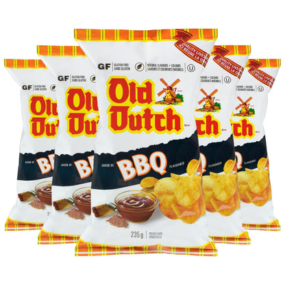 Old Dutch BBQ Potato Chips pack of 5