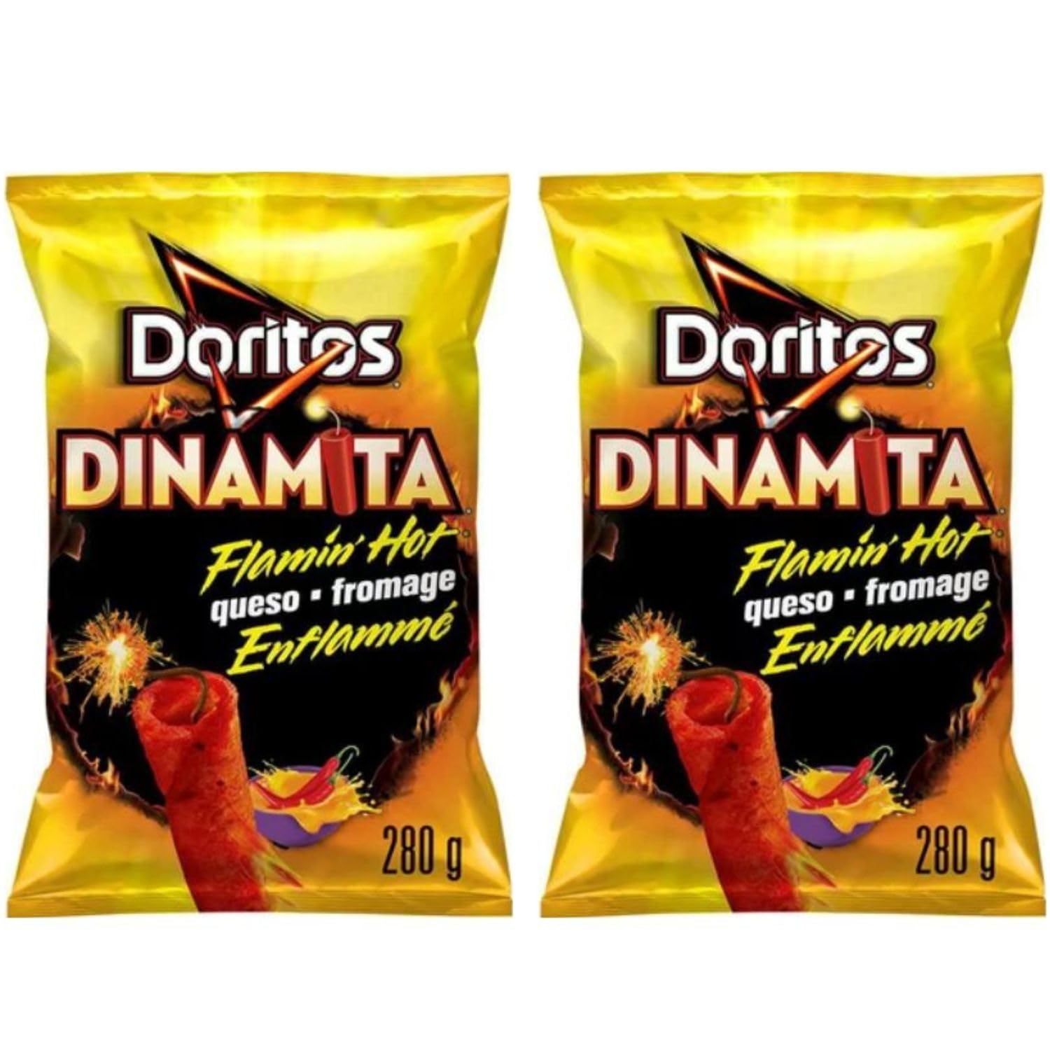 Doritos Dinamita Flamin Hot Queso Chips pack of 2