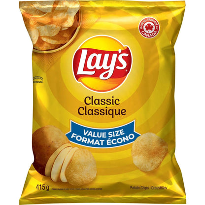 Lays Classic potato chips Value Size Front Cover