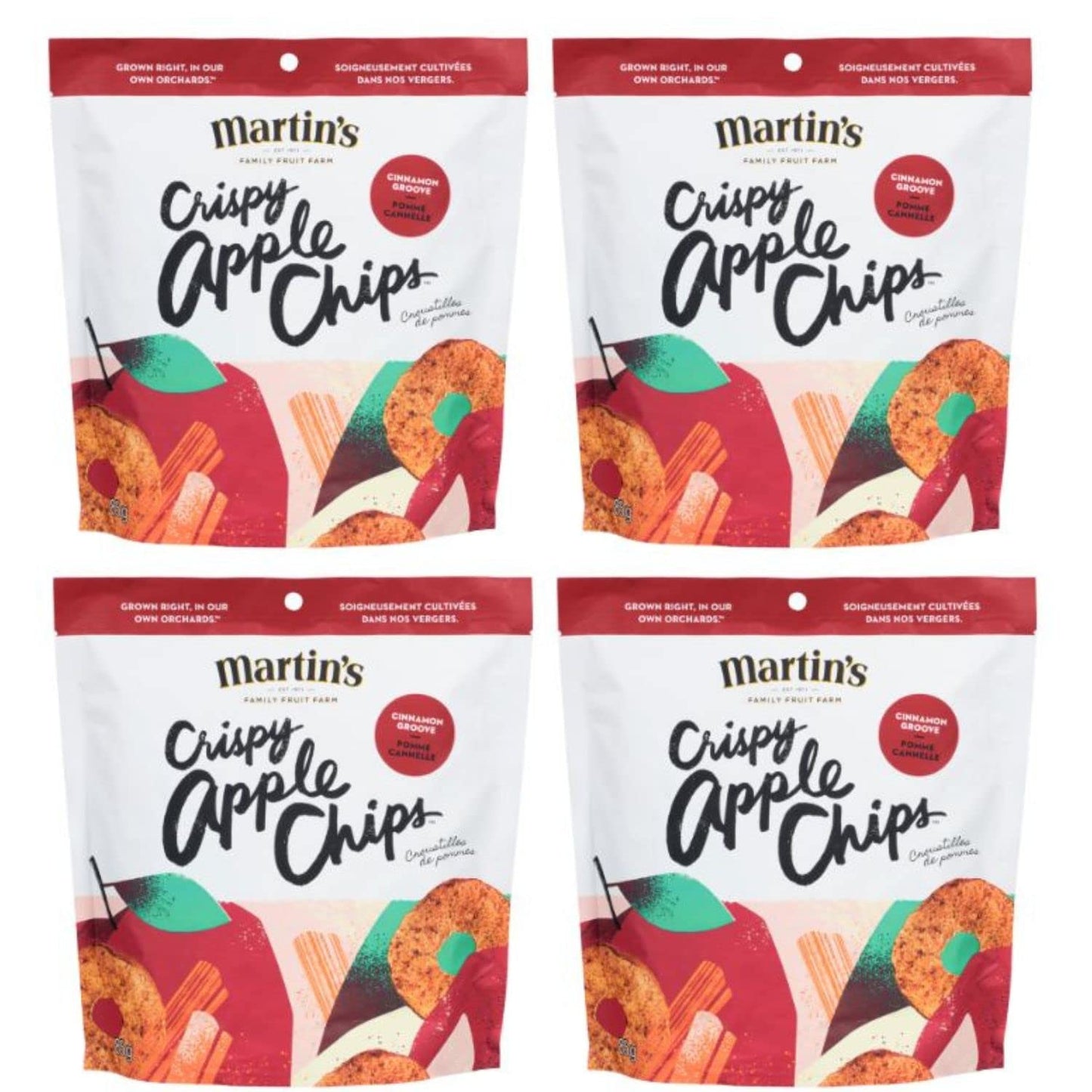 Martin's Cinnamon Groove Crispy Apple Chips, 85g/3oz (Shipped from Canada)