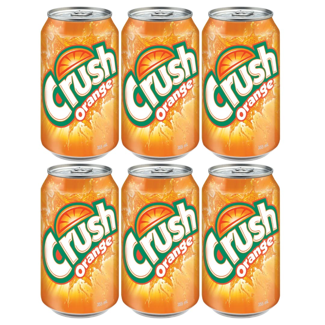 Crush Orange Soda Cans 355ml/11.53oz (Shipped from Canada)