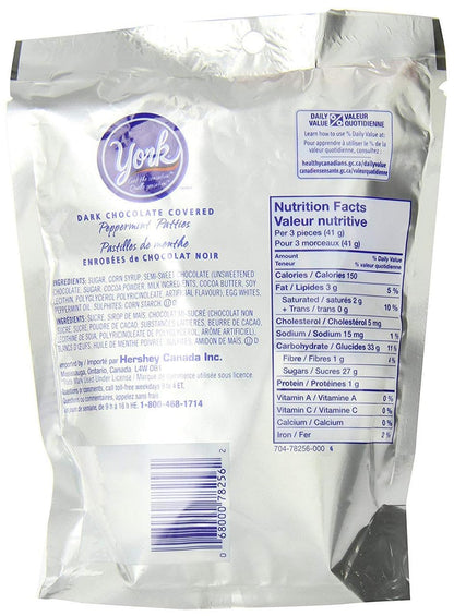 York Dark Chocolate Peppermint Patties, 200g/7.05oz (Shipped from Canada)