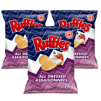 Ruffles New All Dressed Chips, 200g/7.05 (Shipped from Canada)