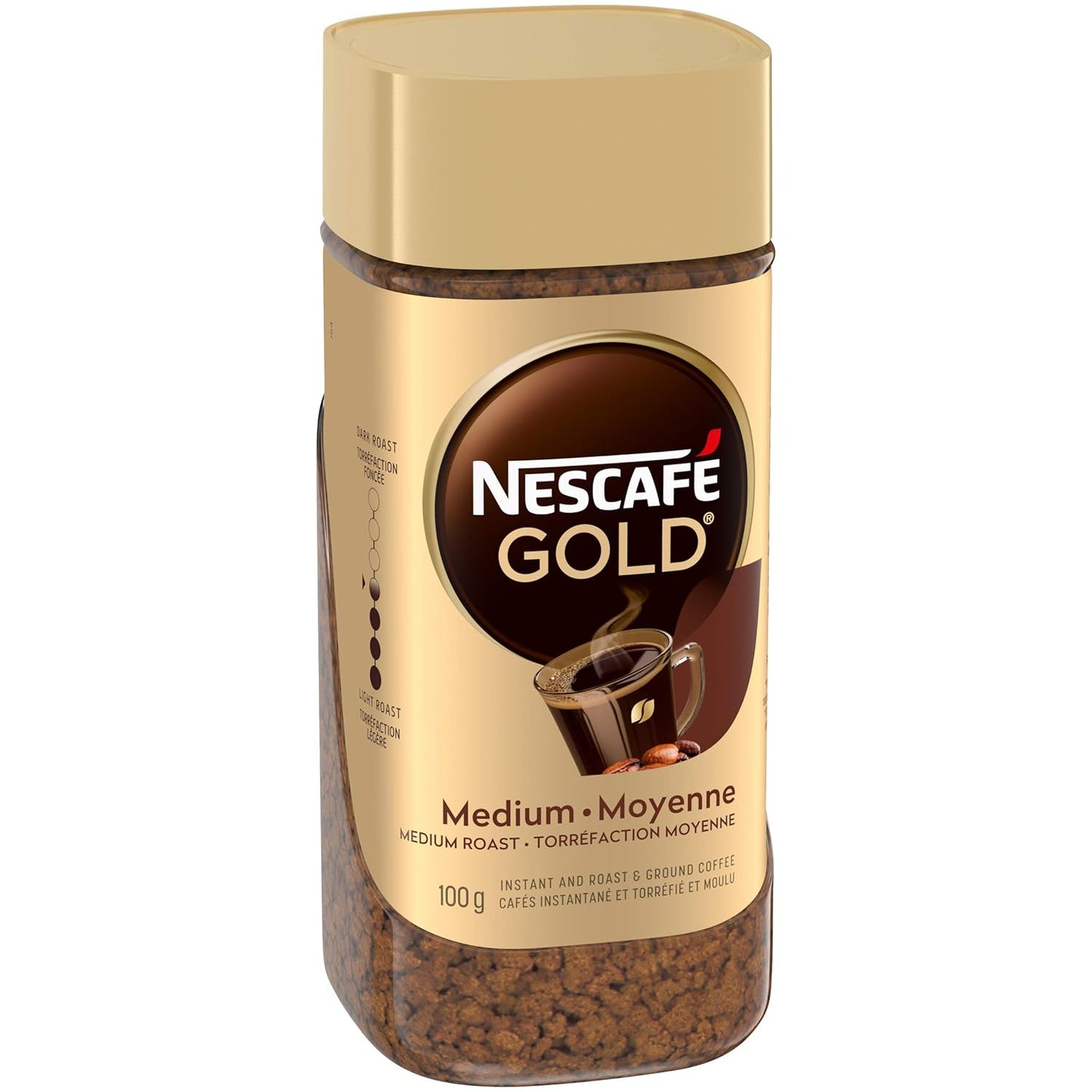 NESCAFE Gold Medium Roast Instant Coffee 100g/3.5oz (Shipped from Canada)