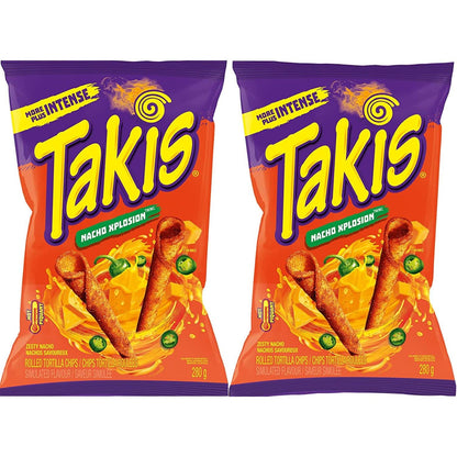 Takis Zesty Nacho Cheese Rolled Tortilla Chips pack of 2