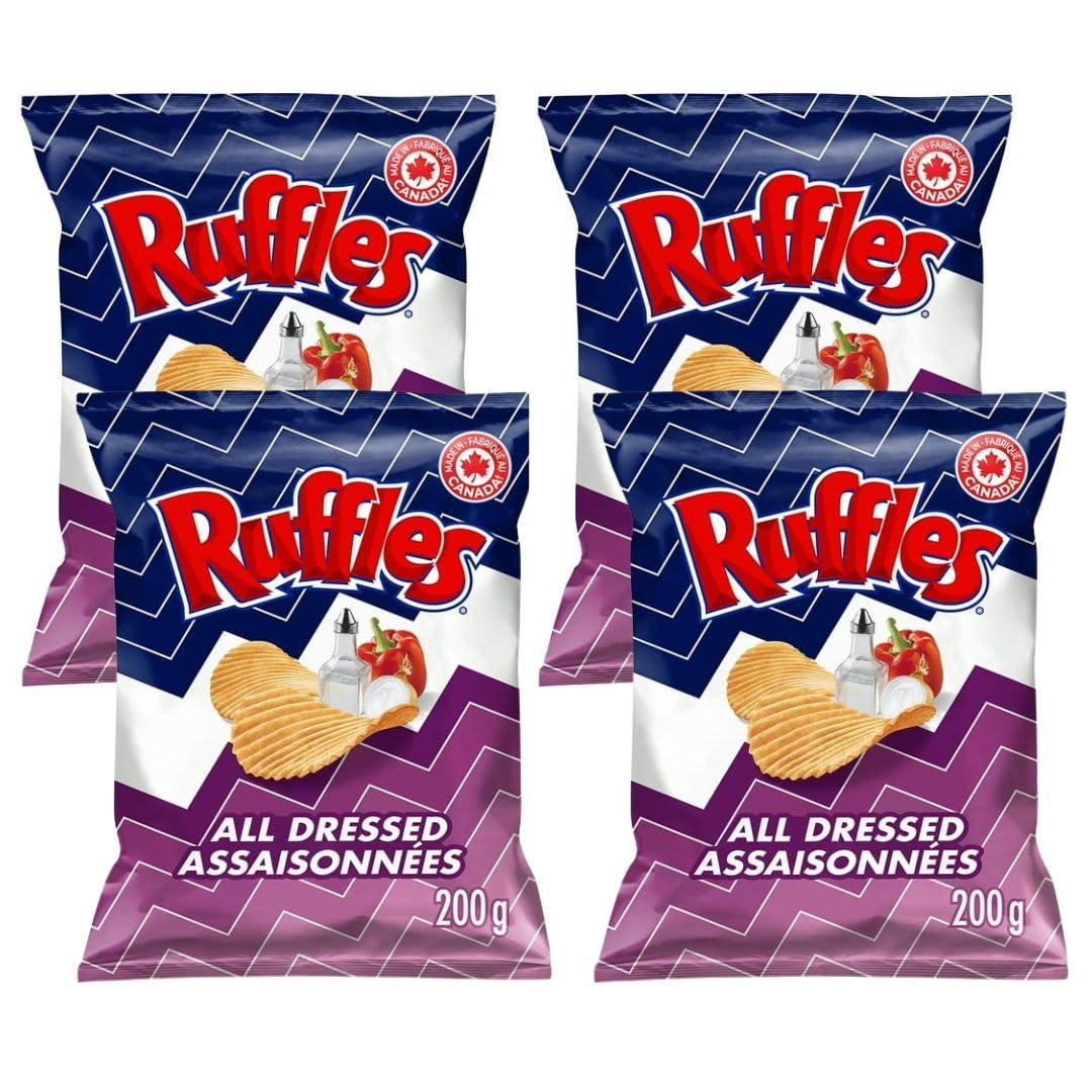 Ruffles New All Dressed Chips, 200g/7.05 (Shipped from Canada)