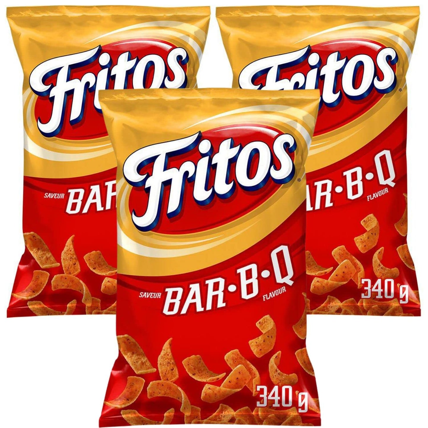 Fritos Bar-B-Q Flavored Corn Chips pack of 3