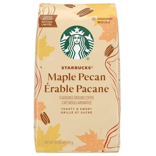 Starbucks Flavored Ground Coffee - Light Roast Coffee - Maple Pecan - Fall Limited Edition, 311g/11 oz (Shipped from Canada)