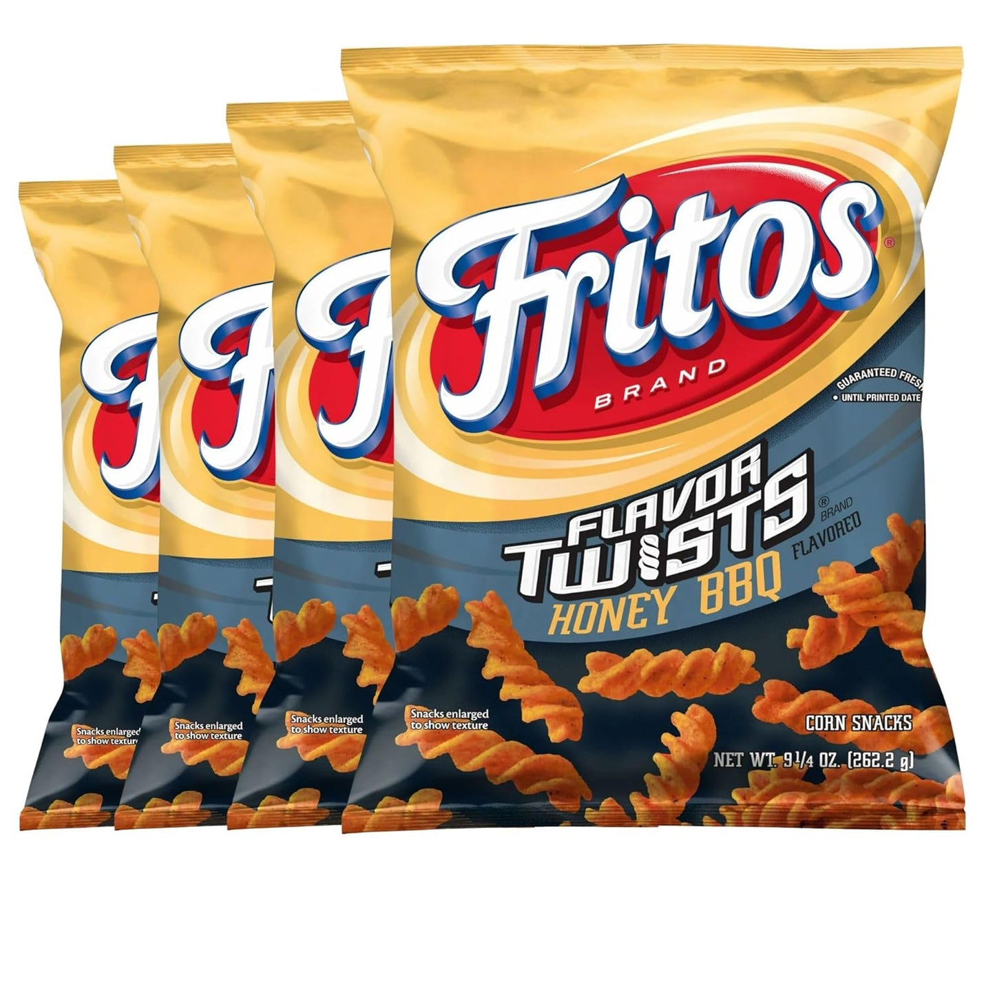 Fritos Flavor Twists Honey BBQ Flavor Corn Snacks, 262g/9.2oz (Shipped from Canada)