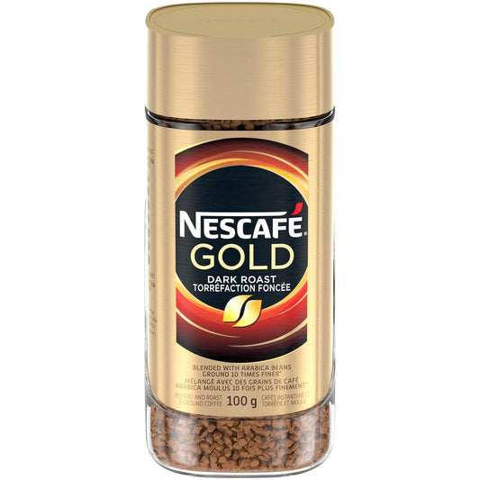 NESCAFE Gold Dark Roast Instant And Roast & Ground Coffee 100g/3.52oz (Shipped from Canada)