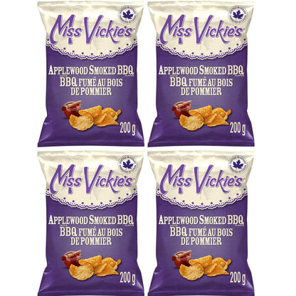Miss Vickies Applewood Smoked BBQ Chips pack of 4