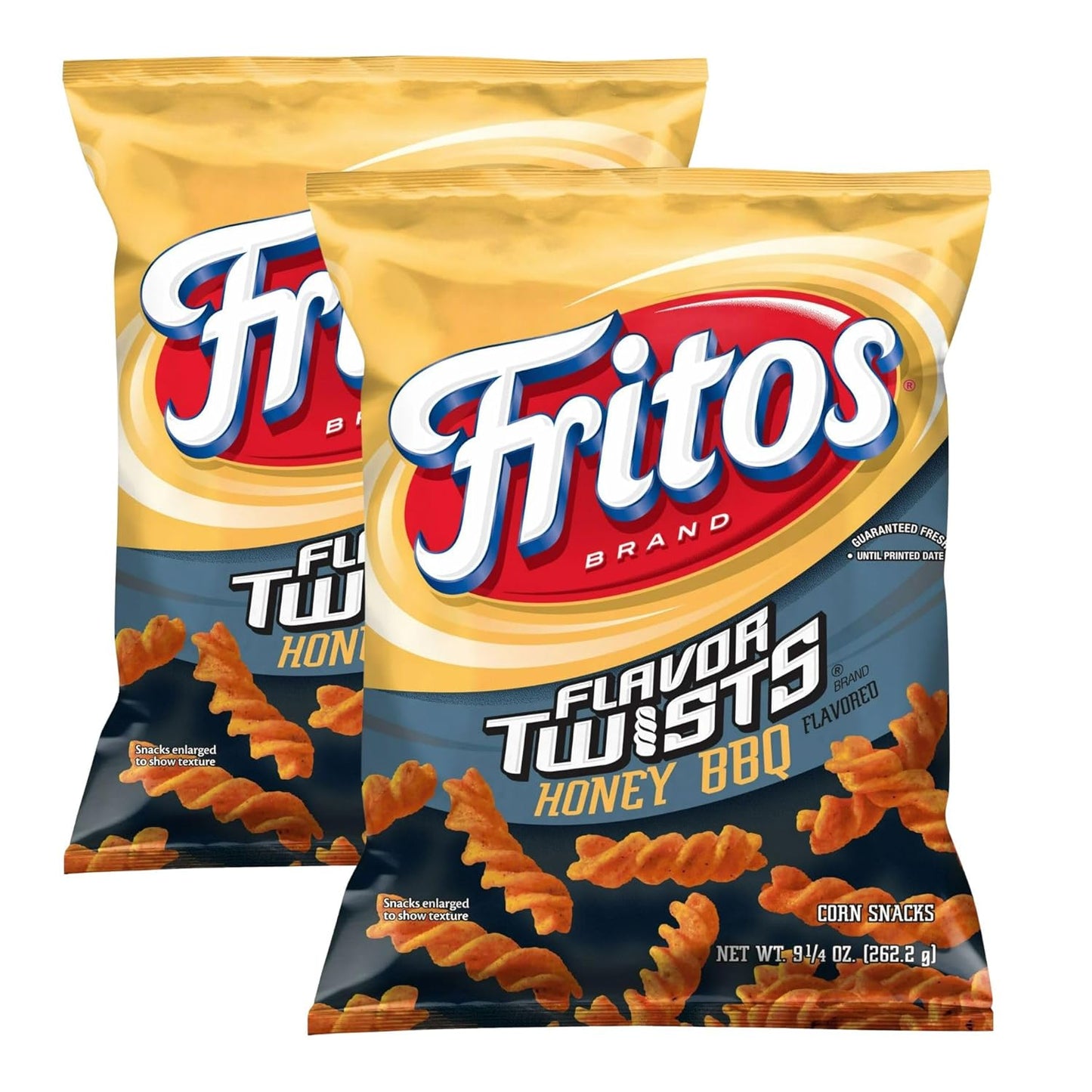 Fritos Flavor Twists Honey BBQ Flavor Corn Snacks, 262g/9.2oz (Shipped from Canada)