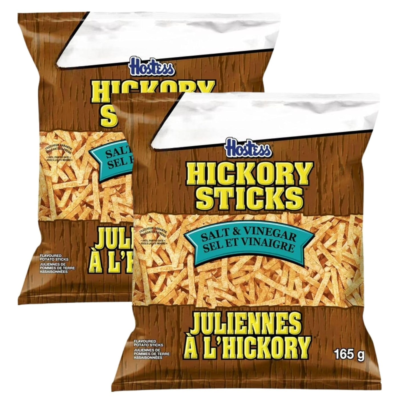 Hostess Hickory Sticks Salt & Vinegar Potato Sticks, 165g/5.8oz (Shipped from Canada)