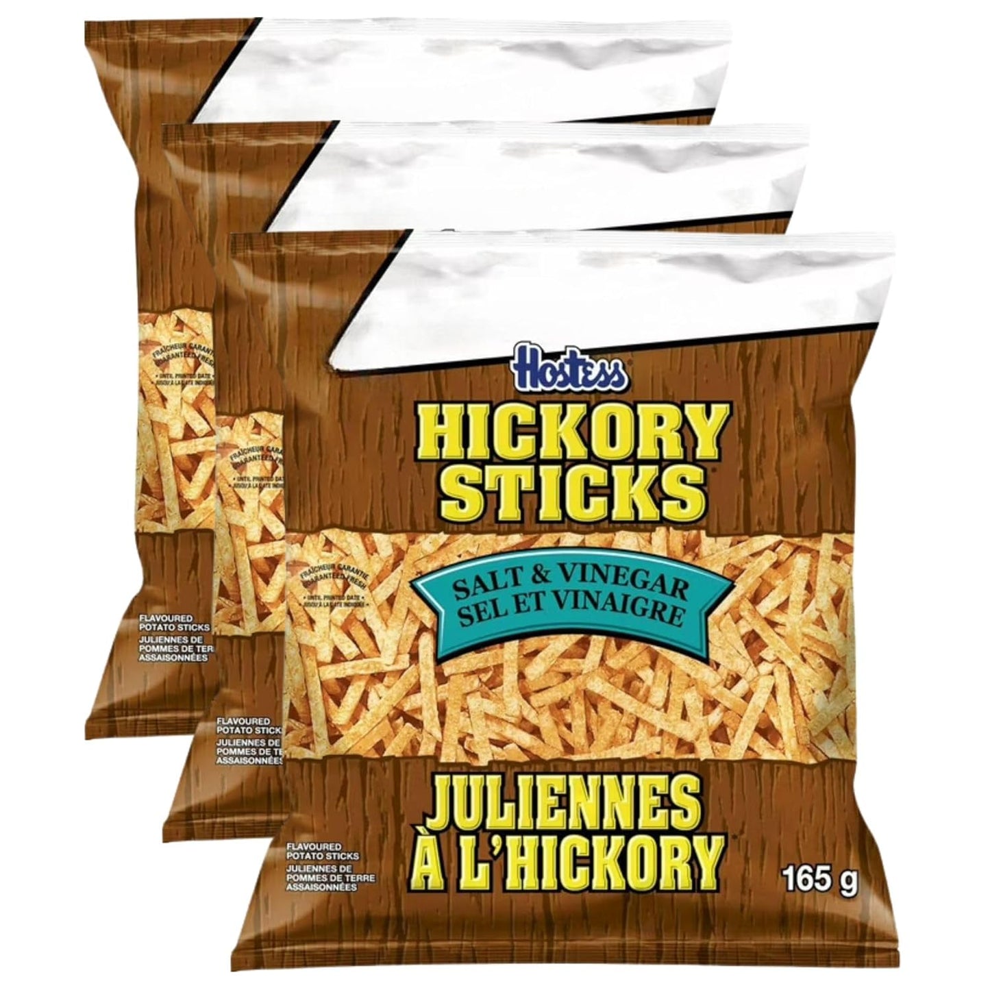 Hostess Hickory Sticks Salt & Vinegar Potato Sticks, 165g/5.8oz (Shipped from Canada)