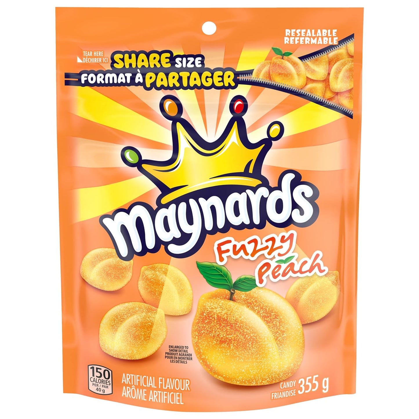 Maynards Fuzzy Peach 355g/12.5oz (Shipped from Canada)