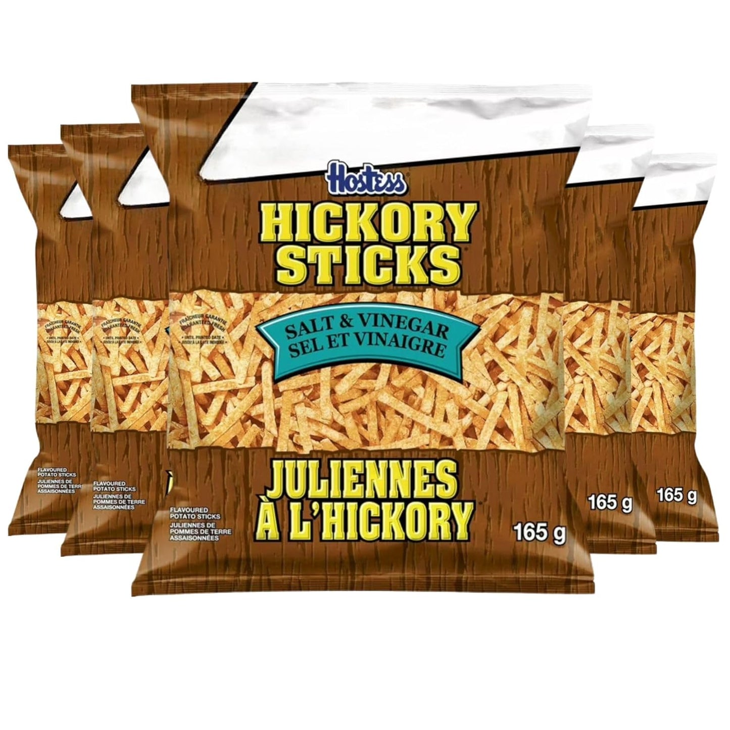 Hostess Hickory Sticks Salt & Vinegar Potato Sticks, 165g/5.8oz (Shipped from Canada)