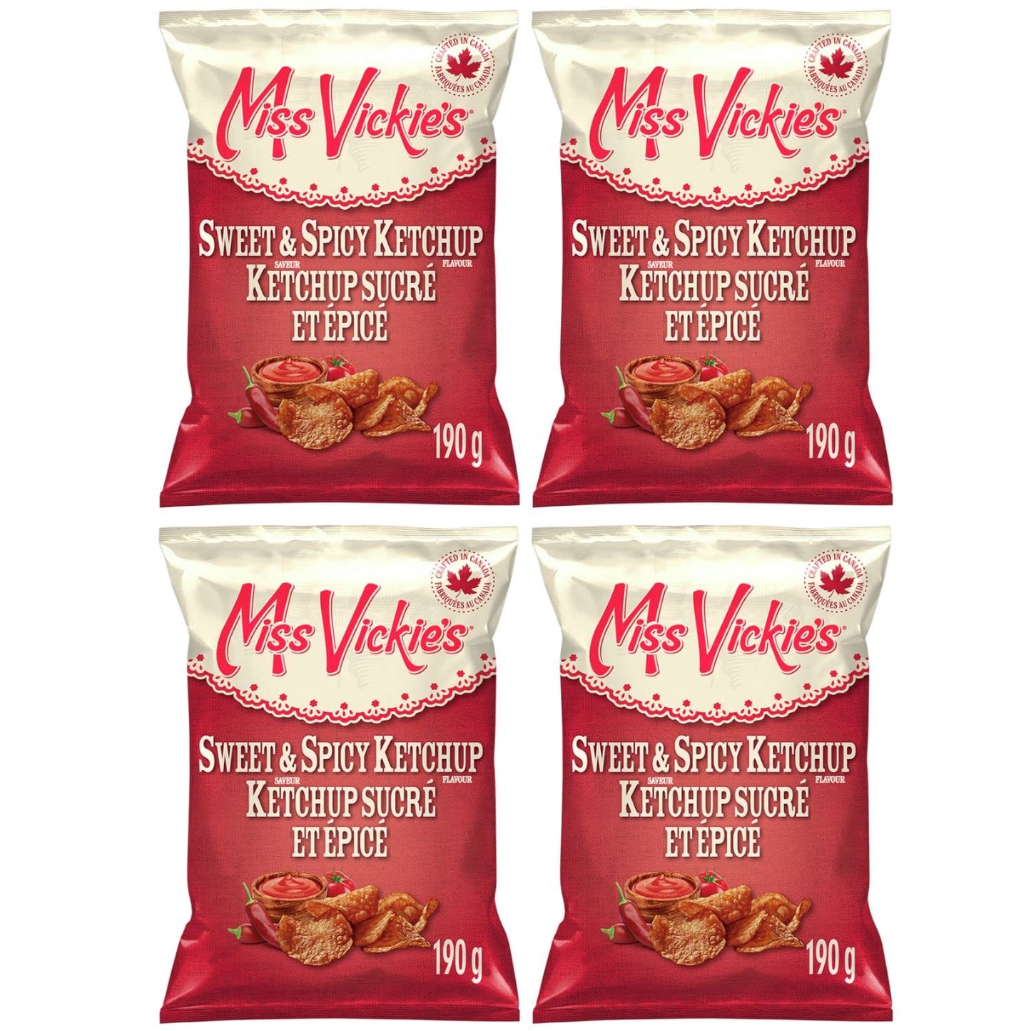 Miss Vickies Sweet Spicy Ketchup Chips pack of 4