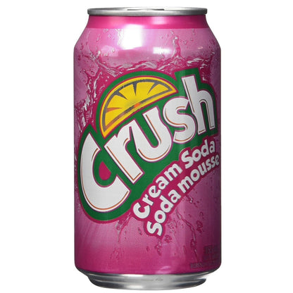 Crush Cream Soda Soft Drink  355ml/11.53oz (Shipped from Canada)