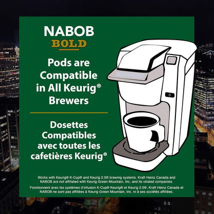 Nabob Full City Dark Coffee 100% Compostable Pods 292g/10.58oz (Shipped from Canada)