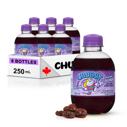 Chubby Purple Power Soda, Fruity Flavor, 250ml/8.5 fl. oz (Shipped from Canada) by Trendnsave