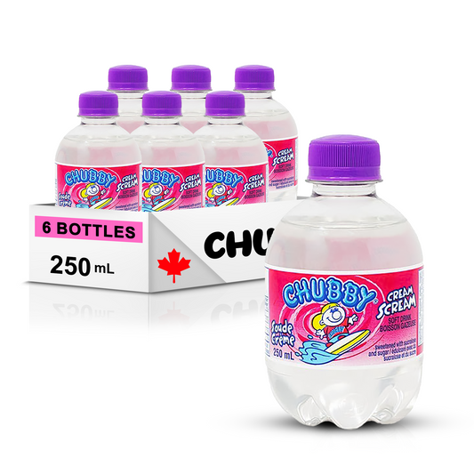 Chubby Cream Scream Soda, Fruity Flavor, 250ml/8.5 fl. oz (Shipped from Canada) by Trendnsave