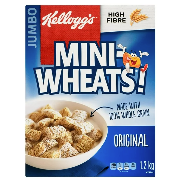 Kellogg's Mini Wheats Original Cereal Jumbo 1