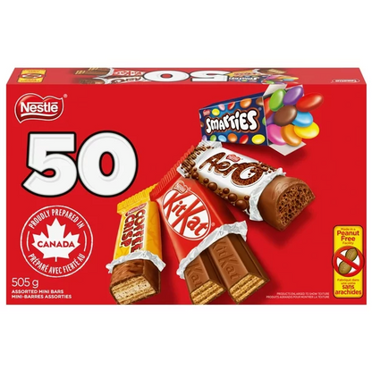 Nestle Favourites Snack Size Kit Kat, Aero, Coffee Crisp, Smarties 505g/17.81oz (Shipped from Canada)