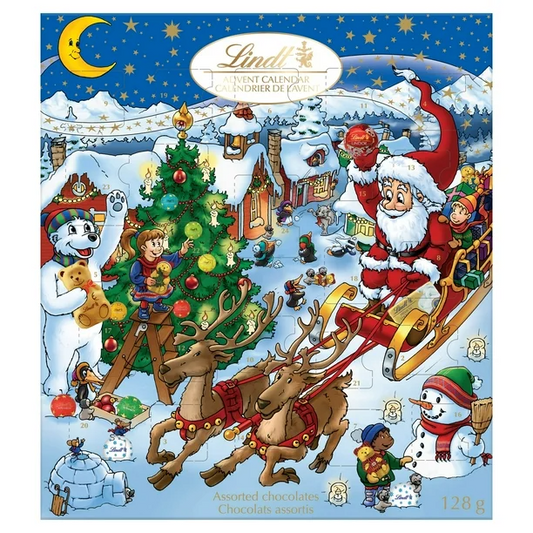 Lindt Winter country Advent Calendar Chocolate 128g (Shipped from Canada)