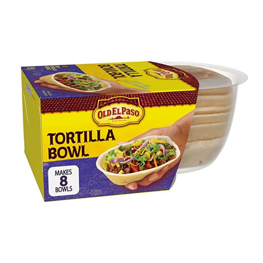 Old El Paso Soft Tortilla Bowls, 8 Bowls, 189g/6.6oz (Shipped from Canada)