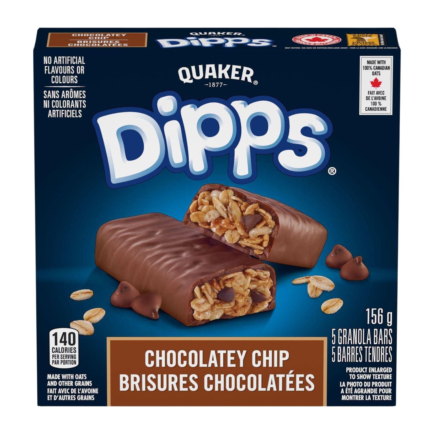 Quaker Dipps Chocolate Chip Granola Bars 