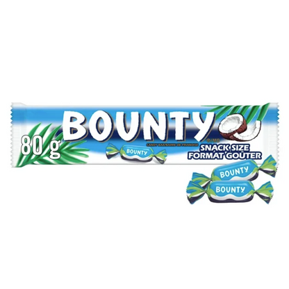 BOUNTY Coconut Milk Chocolate Minis, 8 Mini Bars, 80g/2.8 oz (Shipped from Canada)