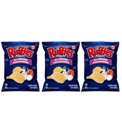 Ruffles All Dressed Potato Chips pack of 3