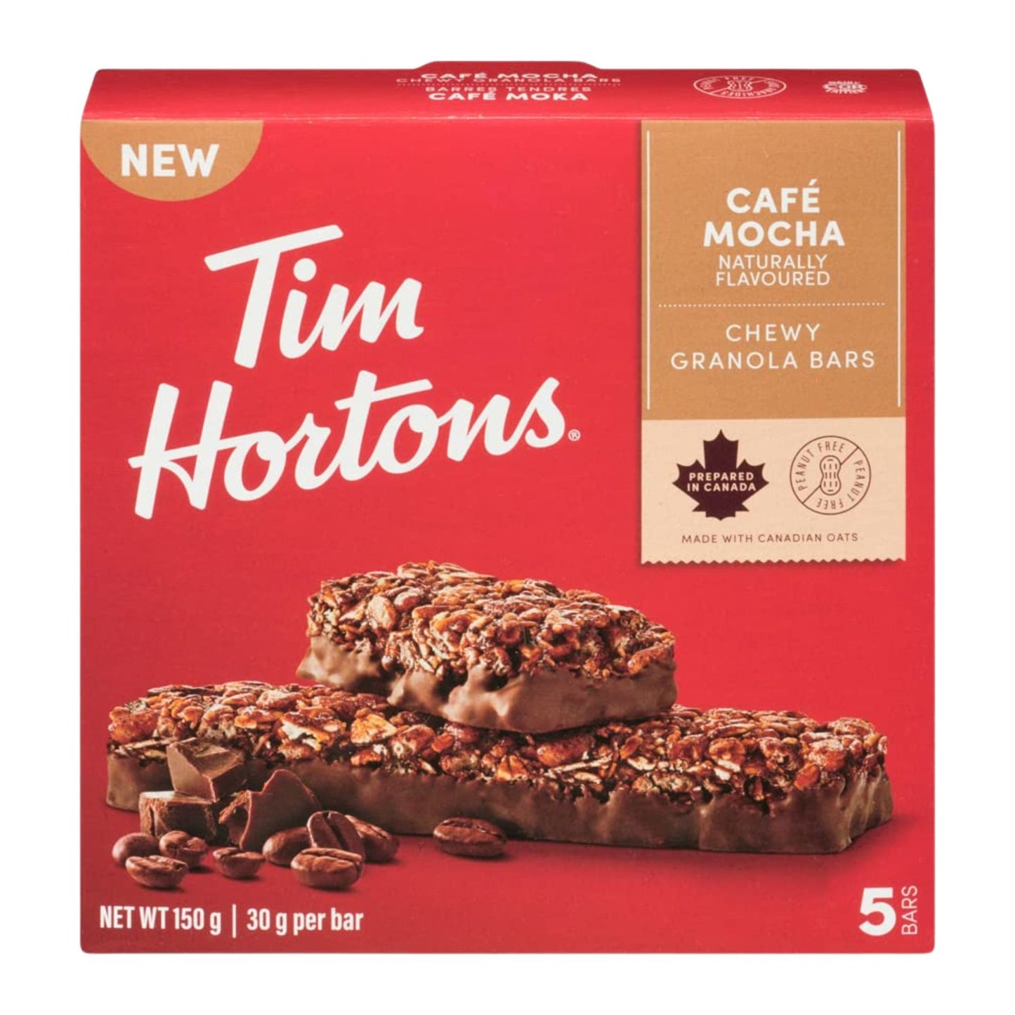 Tim Hortons Cafe Mocha Granola Bar 150g/5.3oz (Shipped from Canada)