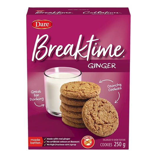 Breaktime Ginger  Dare Cookies 250g/8.8oz (Shipped from Canada)