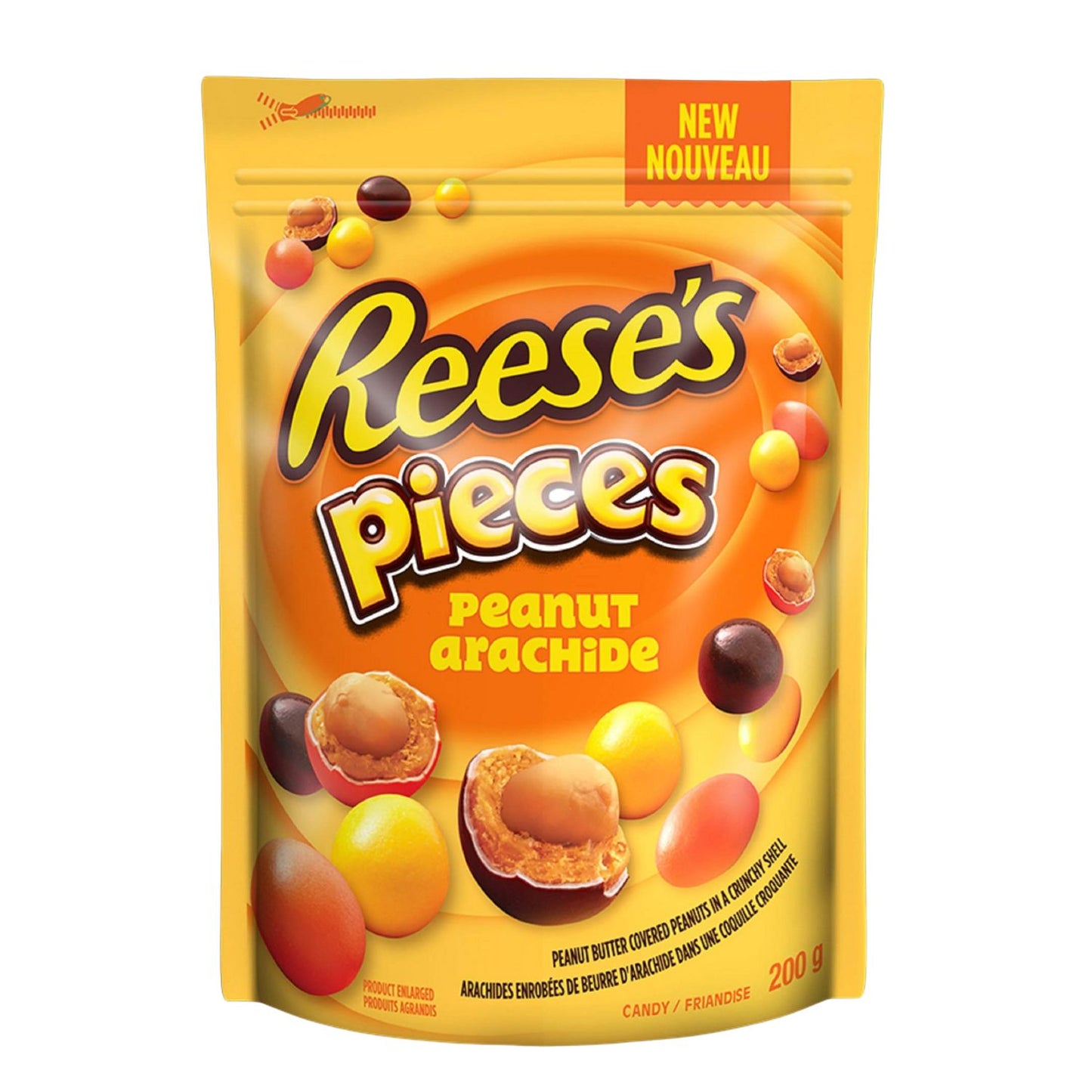 Reese's Pieces Chocolate Candy filled with Peanuts 200g/7.05oz (Shipped from Canada)