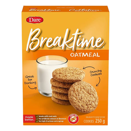 Breaktime Oatmeal Dare Cookies 250g/8.8oz (Shipped from Canada)