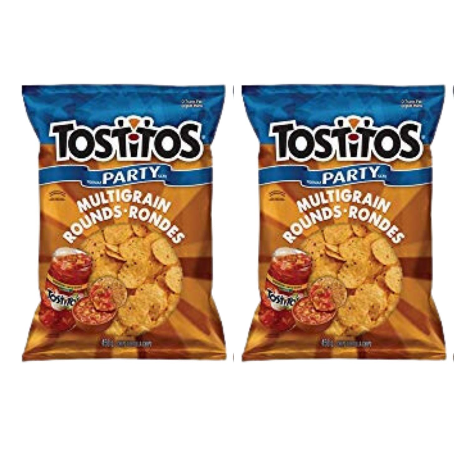 Tostitos Multigrain Rounds Tortilla Chip Party Size pack of 2