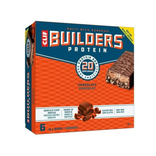 Clif Builder's Protein Chocolate Bars, Gluten Free, Non-GMO, 6 x 68g/2.4 oz (Shipped from Canada)