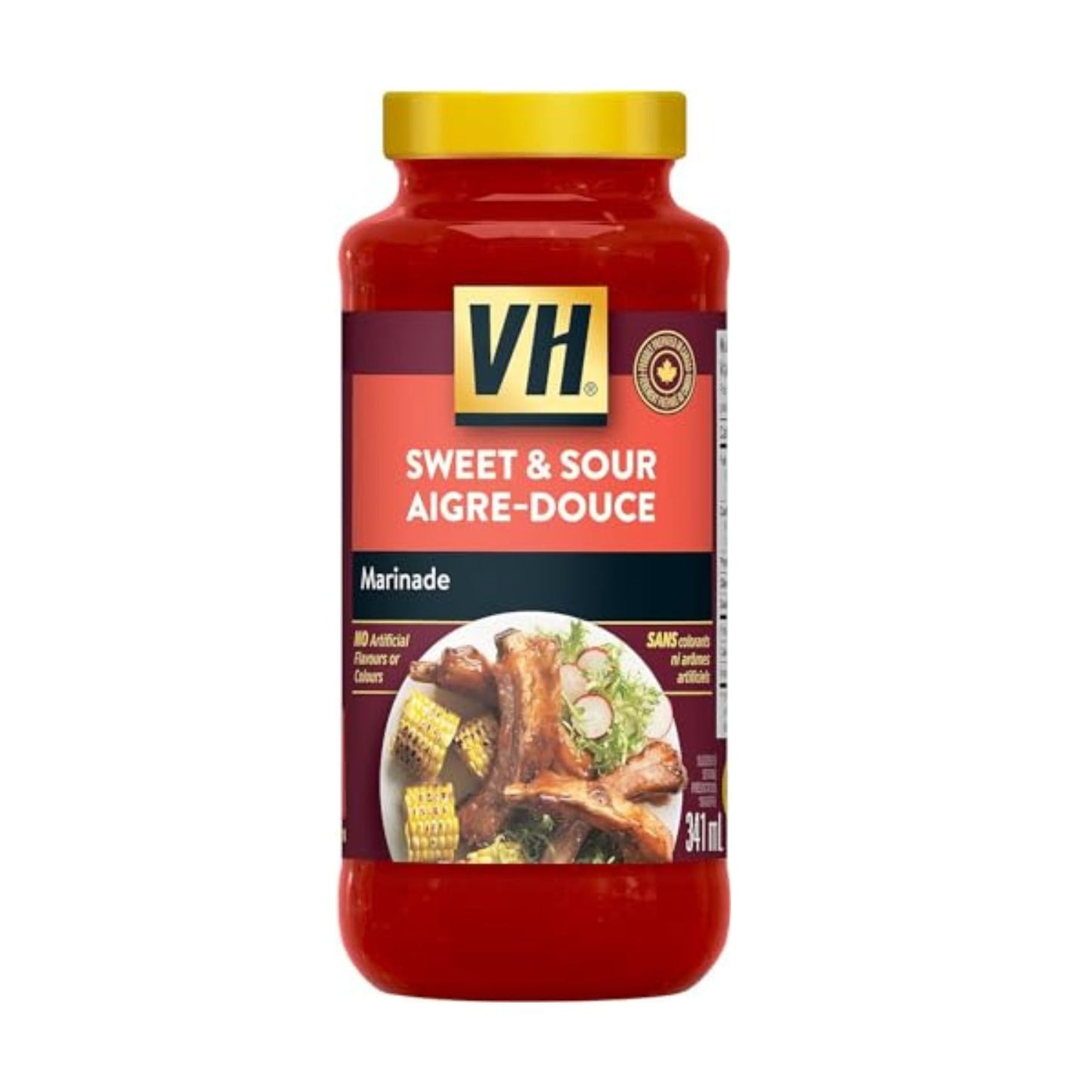 VH Marinade - Sweet & Sour Cooking Sauce Bottle, 341ml/11.5 fl. oz (Shipped from Canada)