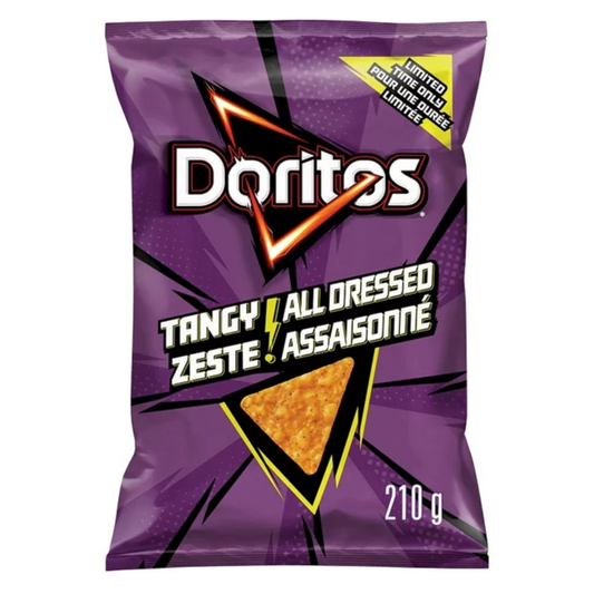 Doritos Tangy All Dressed Tortilla Chips, 210g/7.4oz (Shipped from Canada)