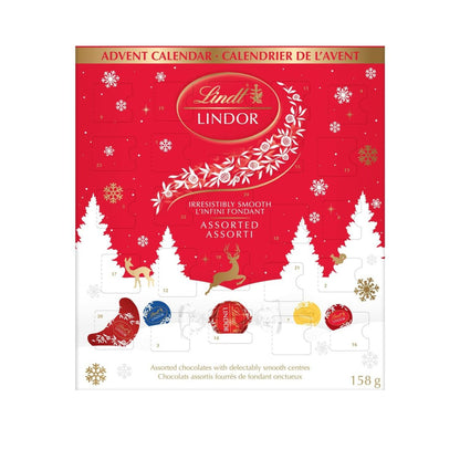 Lindt Lindor Assorted Chocolate Truffle Advent Calendar 2023, 158g/5.6oz (Shipped from Canada)