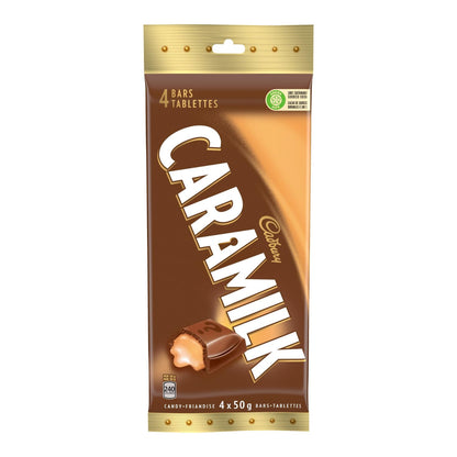 Cadbury Caramilk Chocolate Bars 4x50g 200g/7.05oz (Shipped from Canada)