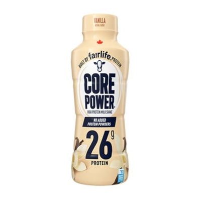 Fairlife Core Power 26g Protein Milk Shakes, Vanilla Made with Canadian Milk, 414mL/14 fl. oz. (Shipped from Canada)