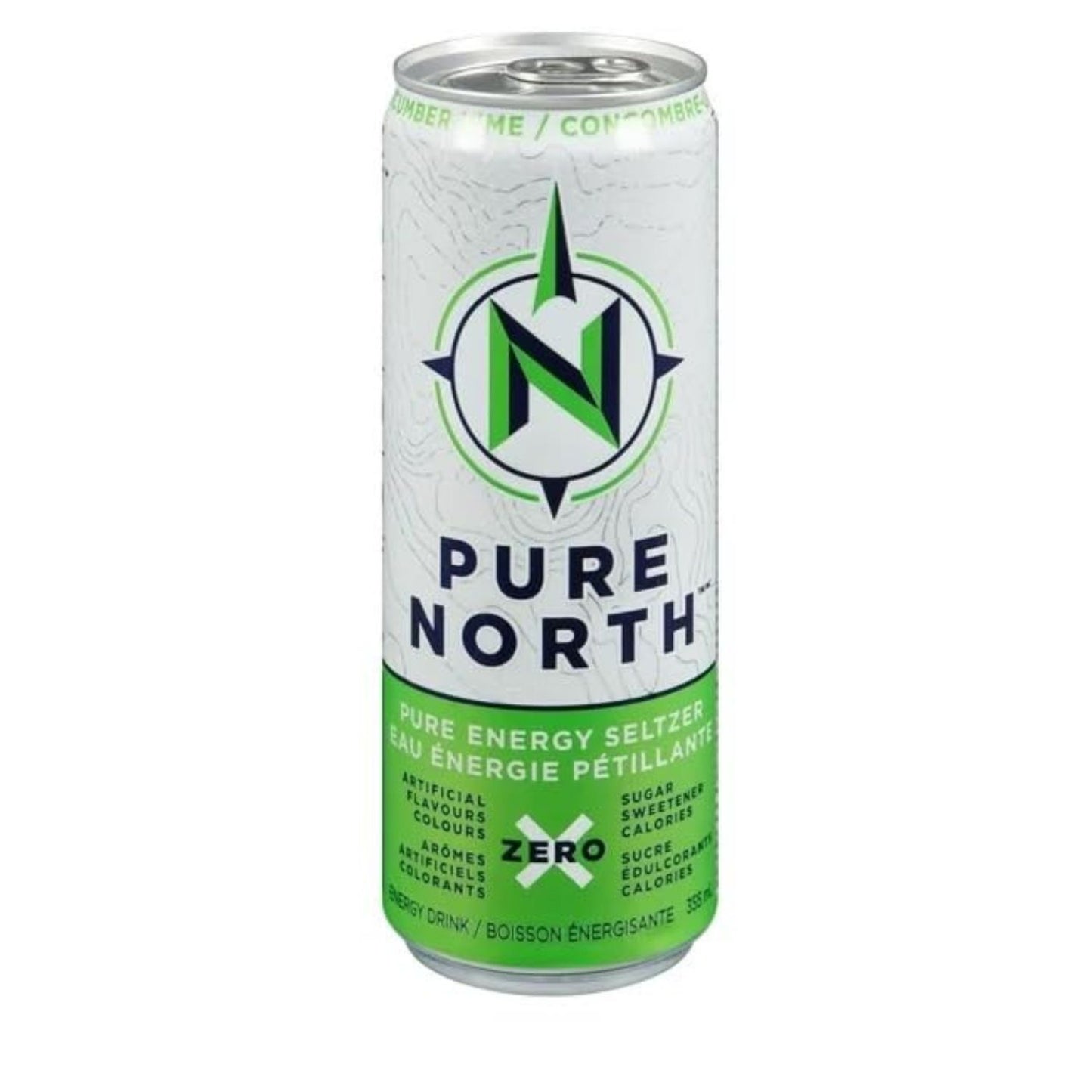 Pure North Cucumber Lime Can, 355 mL/12 fl. oz (Shipped from Canada)