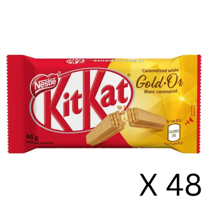 Kit Kat Gold Caramelized White Chocolate Wafer Bar Multipack 48x42g, 2.1kg/72oz (Shipped from Canada)