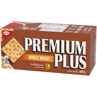 Christie Premium Plus Whole Wheat Crackers, 500g/17.63 (Shipped from Canada)