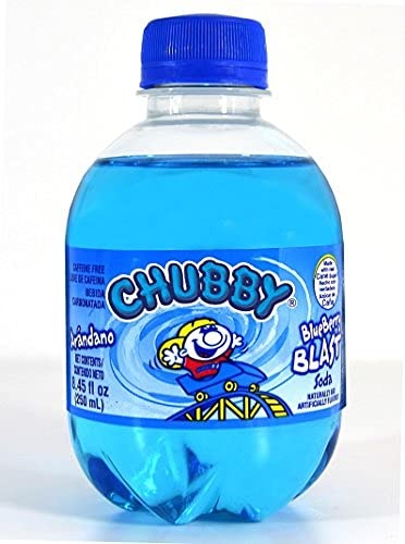 Chubby Blueberry Blast Soda, Fruity Flavor, 250ml/8.5 fl. oz  (Shipped from Canada) by Trendnsave